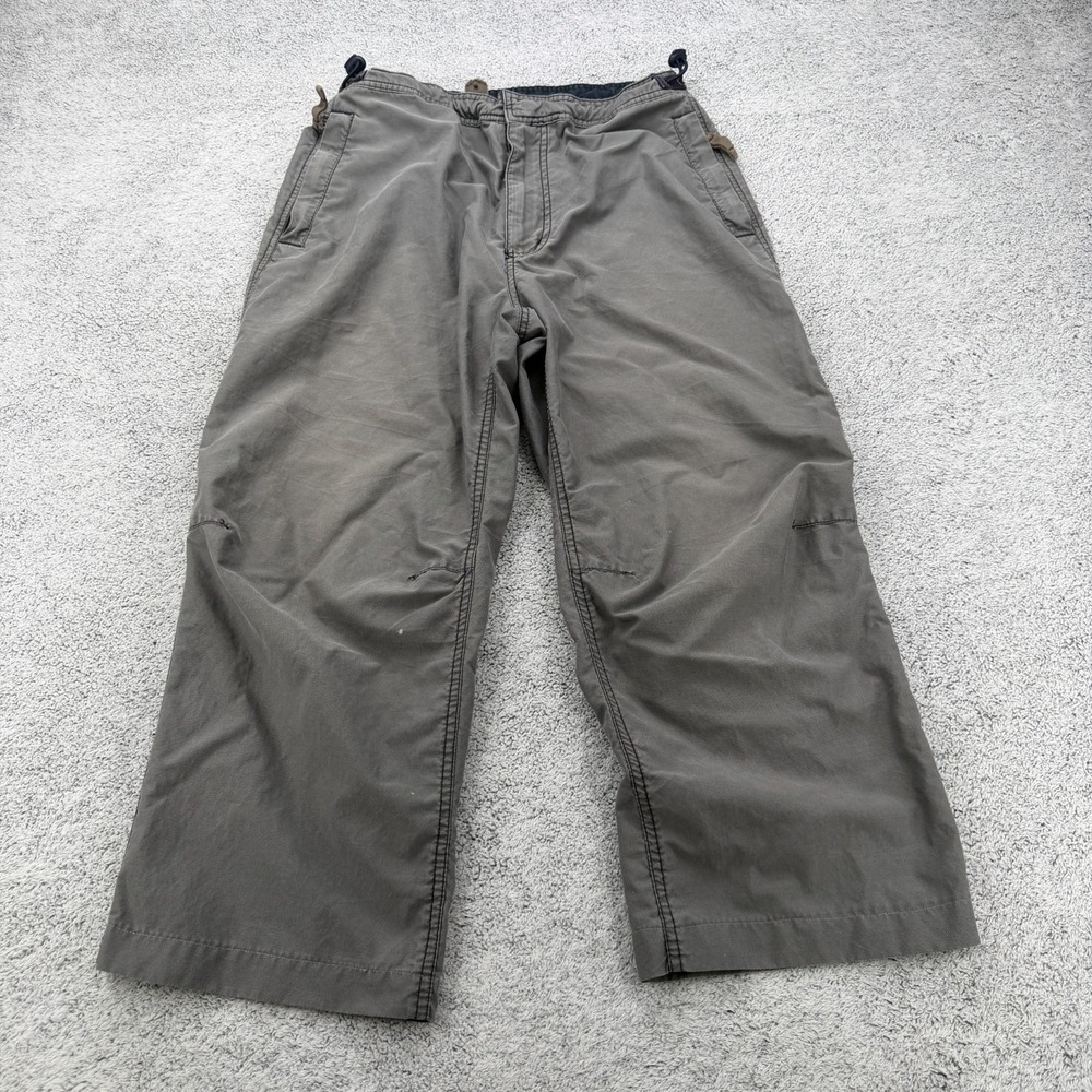 Vtg Gap Cargo Tech Pants 90s Y2K Men Small 30-31 Gray Paratrooper Baggy Sk8